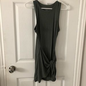Aerie Knot Tank Dress in “Royal Palm”